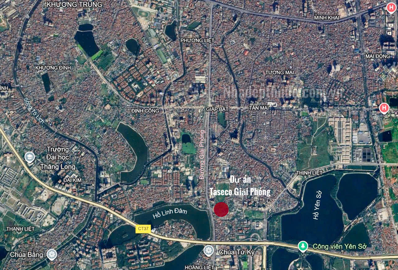 Vị trí LakeView Tower Giải Phóng