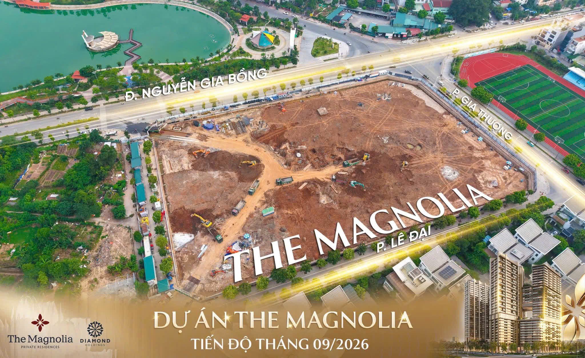 Tiến độ thi công Dự án The Magnolia